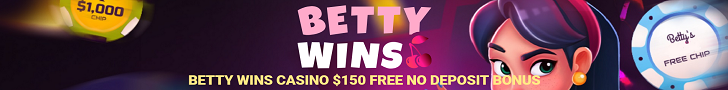 Betty Wins Casino Exclusive $150 Free No Deposit Bonus